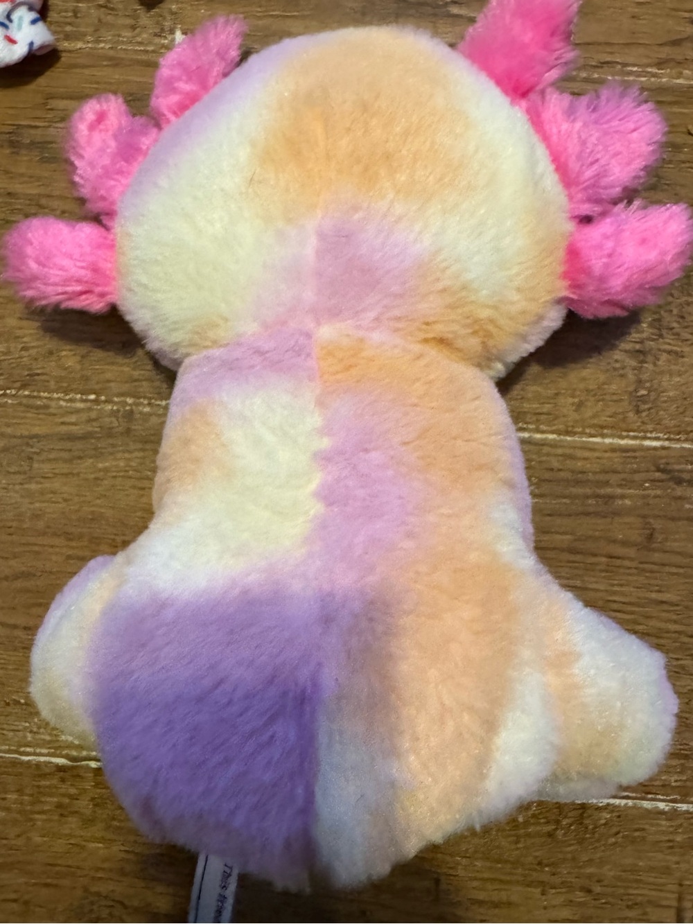 Axolotl Tye Dye Plush 12-13 inch pink & purple - Picture 5 of 10
